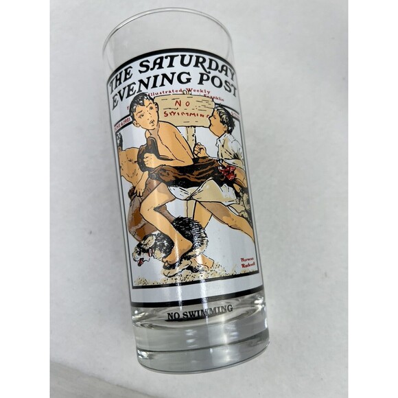 Arby's Summer Scenes Collection Saturday Evening Post Drinking Glass Set 1987 - Picture 7 of 11